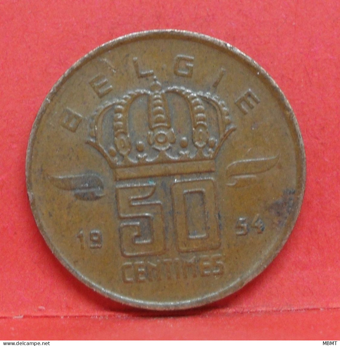 50 Centimes 1954 - TTB - Pièce Monnaie Belgie - Article N°1877 - 50 Centimes