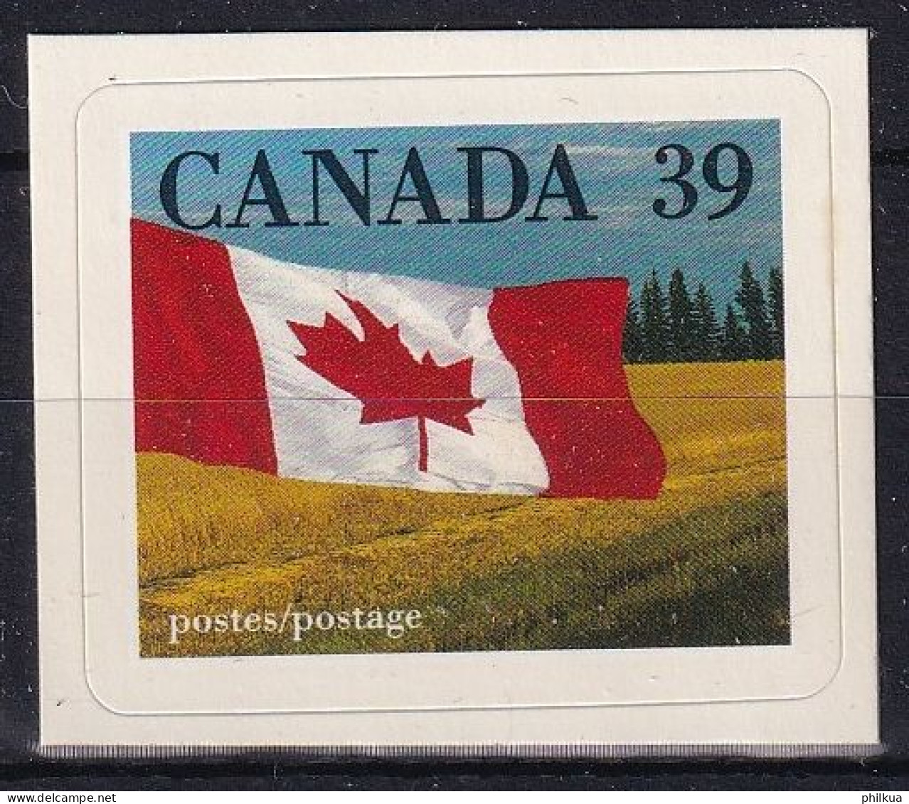 MiNr. 1170 Kanada (Dominion) 1990, 8. Febr. Freimarke: Staatsflagge. Odr., Markenheftchen - Postfrisch/**/MNH - Neufs