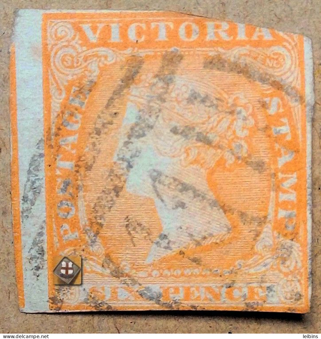 1854 Australien-Victoria Mi.7 B, 6p /o ! - Used Stamps