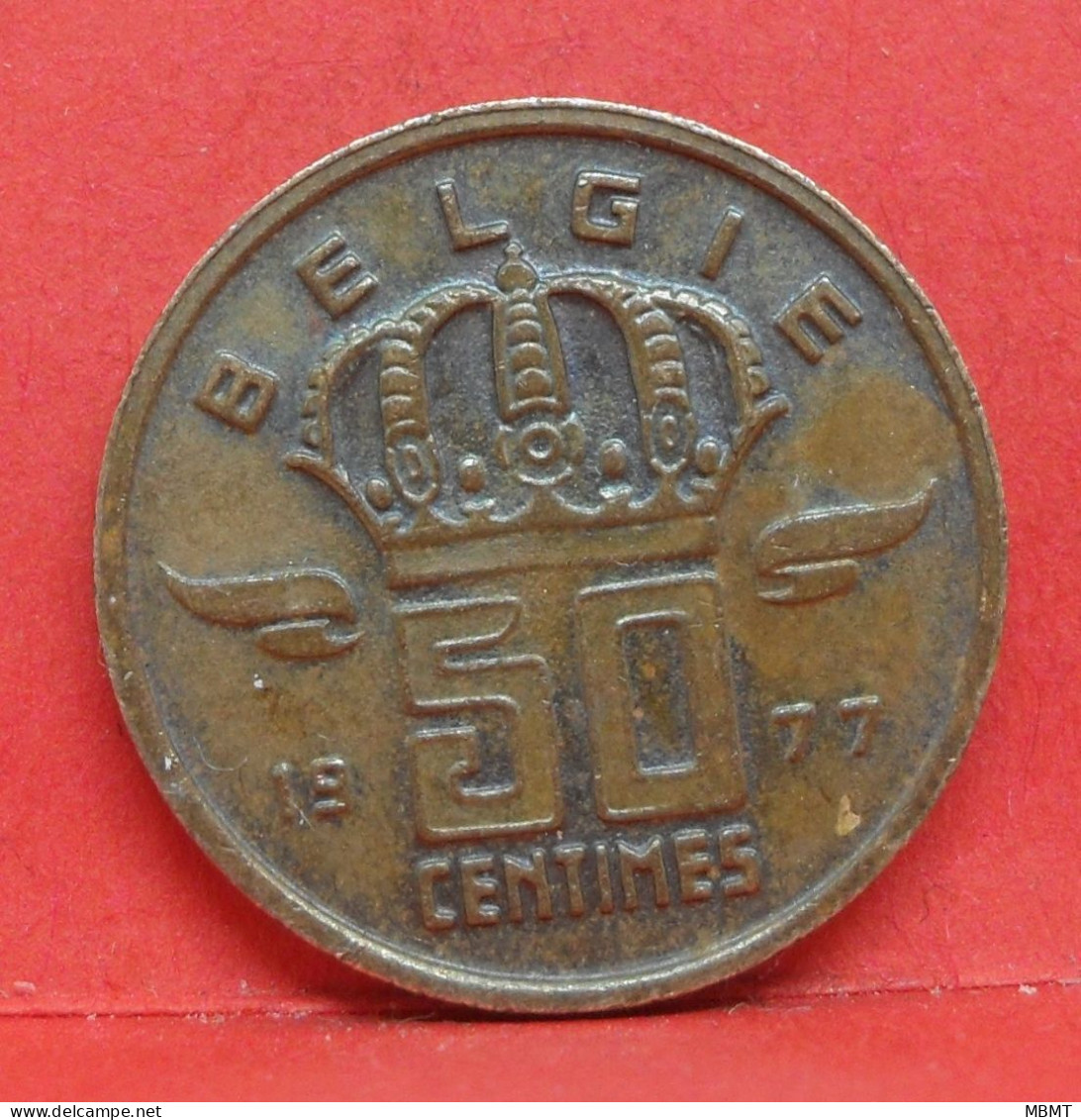 50 Centimes 1977 - TTB - Pièce Monnaie Belgie - Article N°1895 - 50 Cent