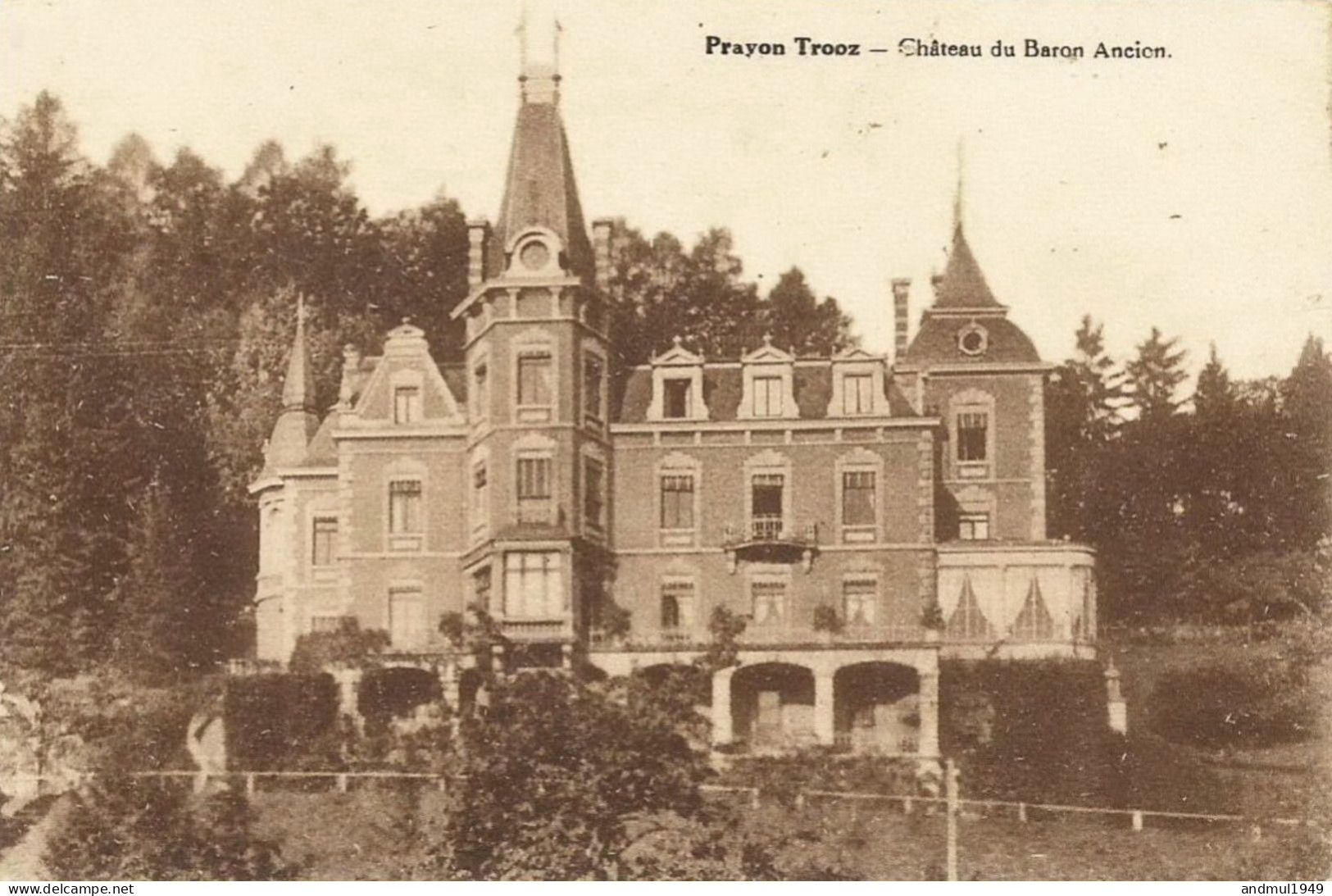 PRAYON-TROOZ - Château Du Baron Ancion - N'a Pas Circulé - Edit. Higny-Magnée, Prayon-Trooz - Trooz