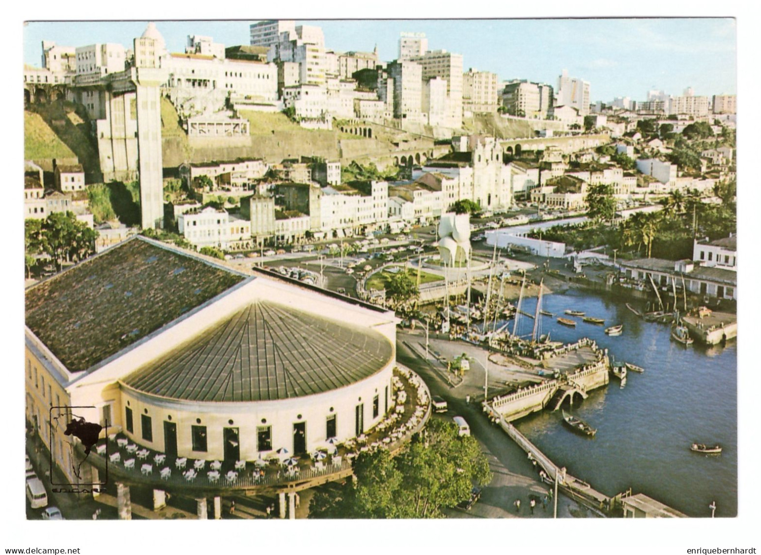 BRASIL / SALVADOR - BA / VISTA PANORÂMICA DA CIDADE BAIXA COM MERCADO MODELO - Salvador De Bahia