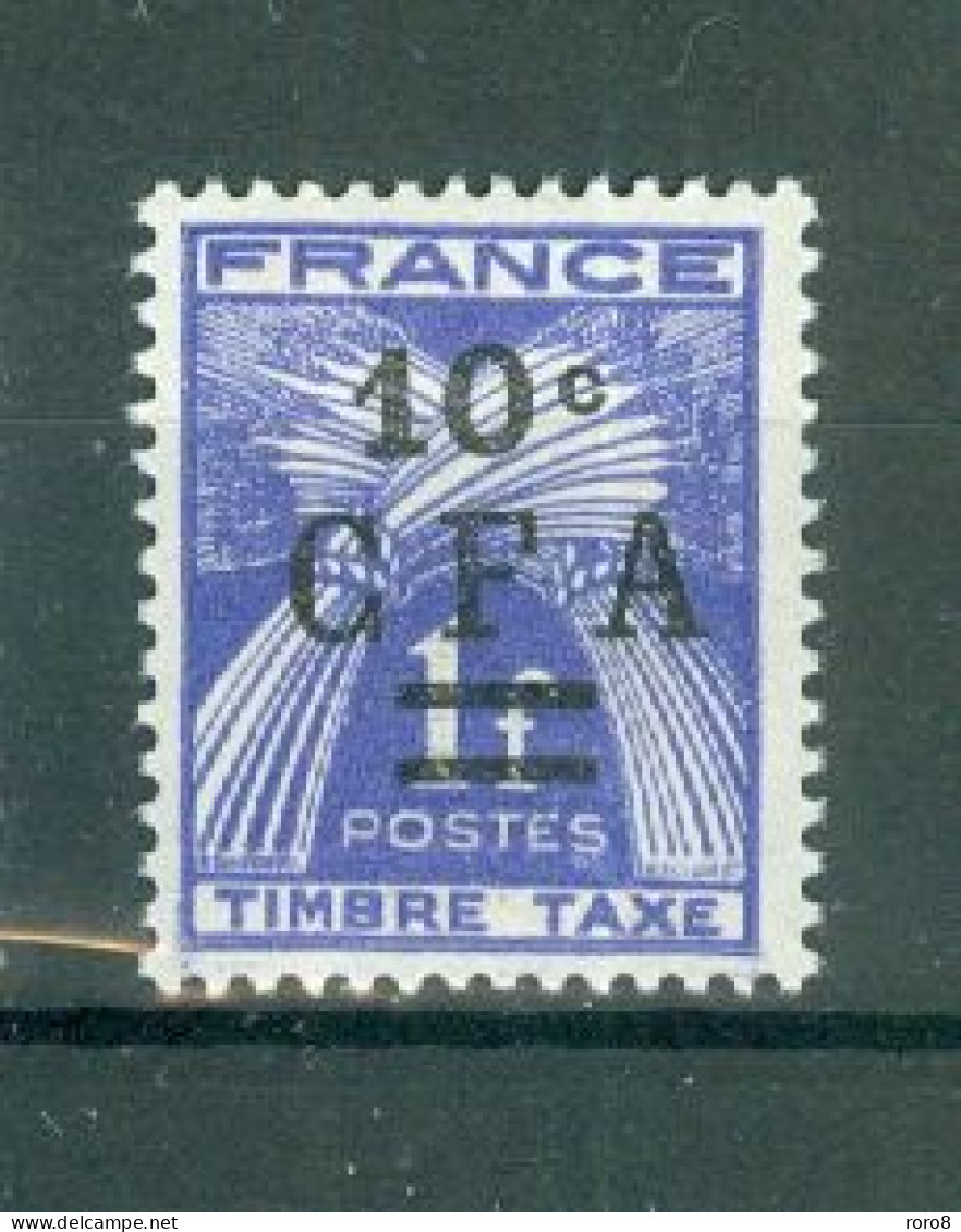 REUNION - Taxe N°36* MH Trace De Charnière SCAN DU VERSO. Timbres-taxe De 1946-50. - Timbres-taxe