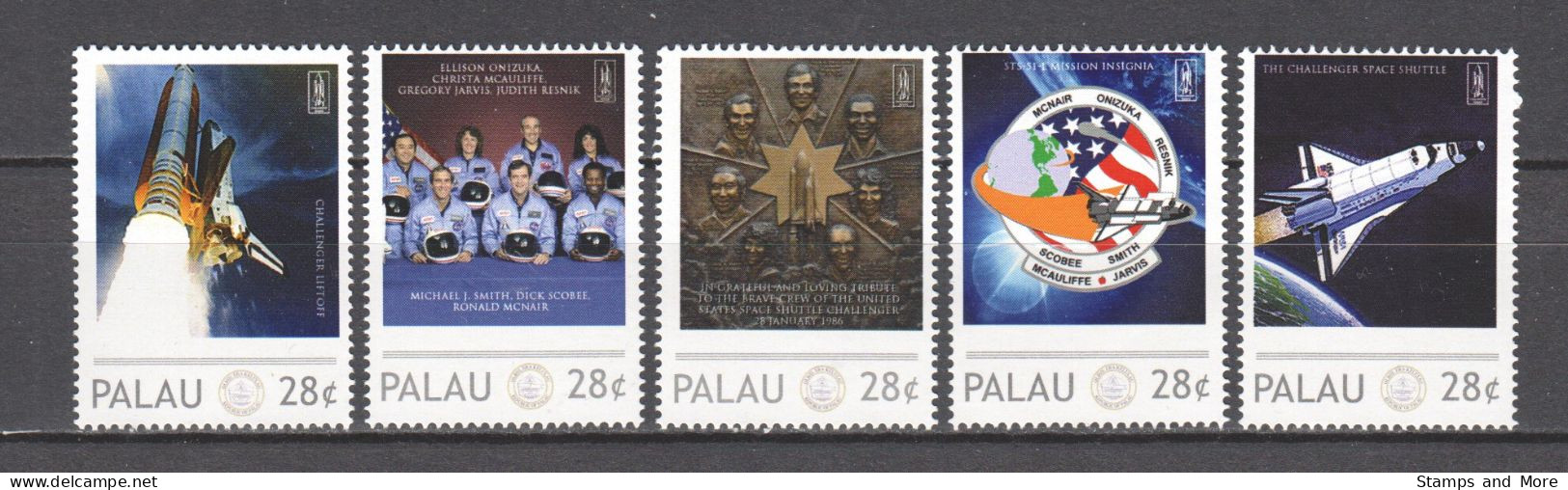 Palau - MNH Set SPACE SHUTTLE CHALLENGER - Océanie