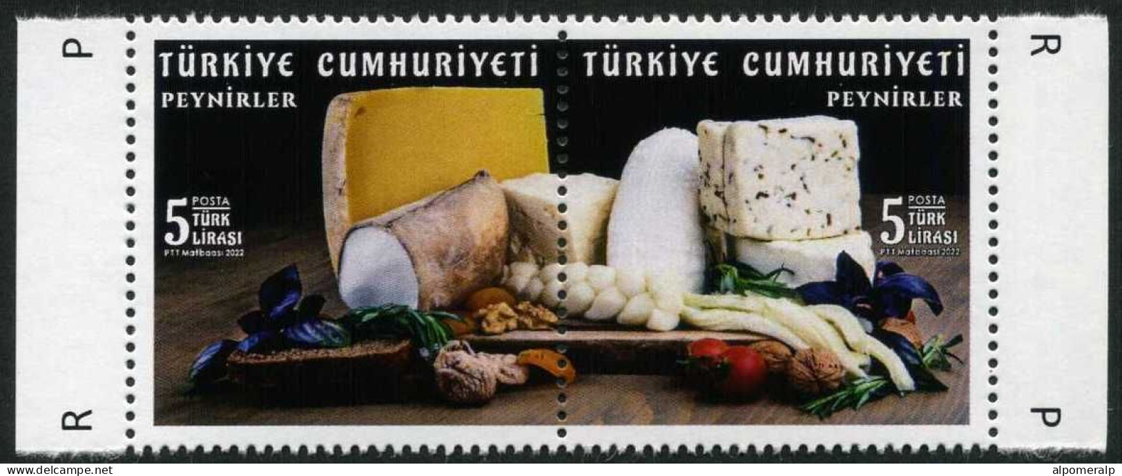 Türkiye 2022 Mi 4704-4705 MNH Cheeses, Gastronomy | Food, Cheese - Alimentation