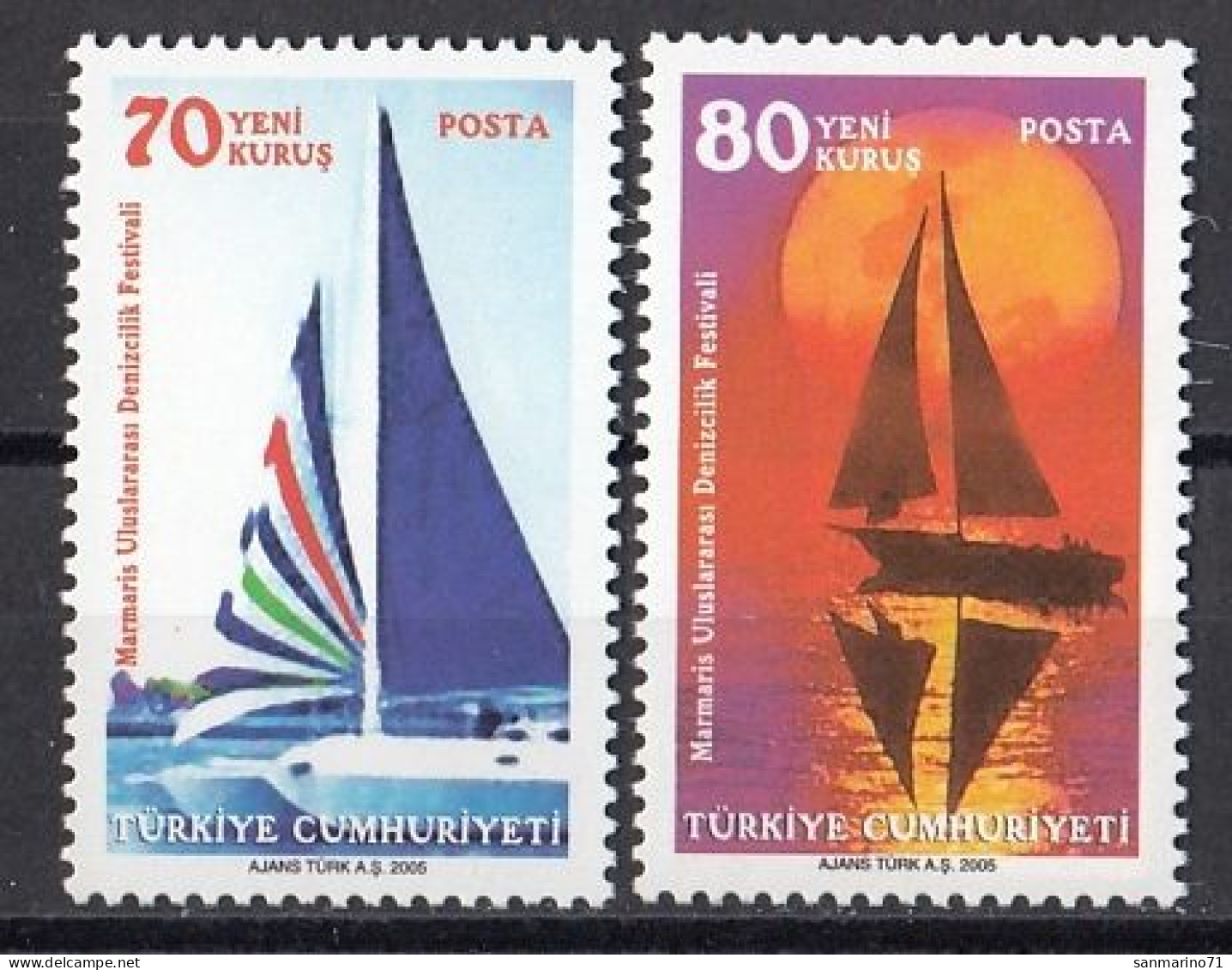 TURKEY 3433-3434,unused - Nuevos