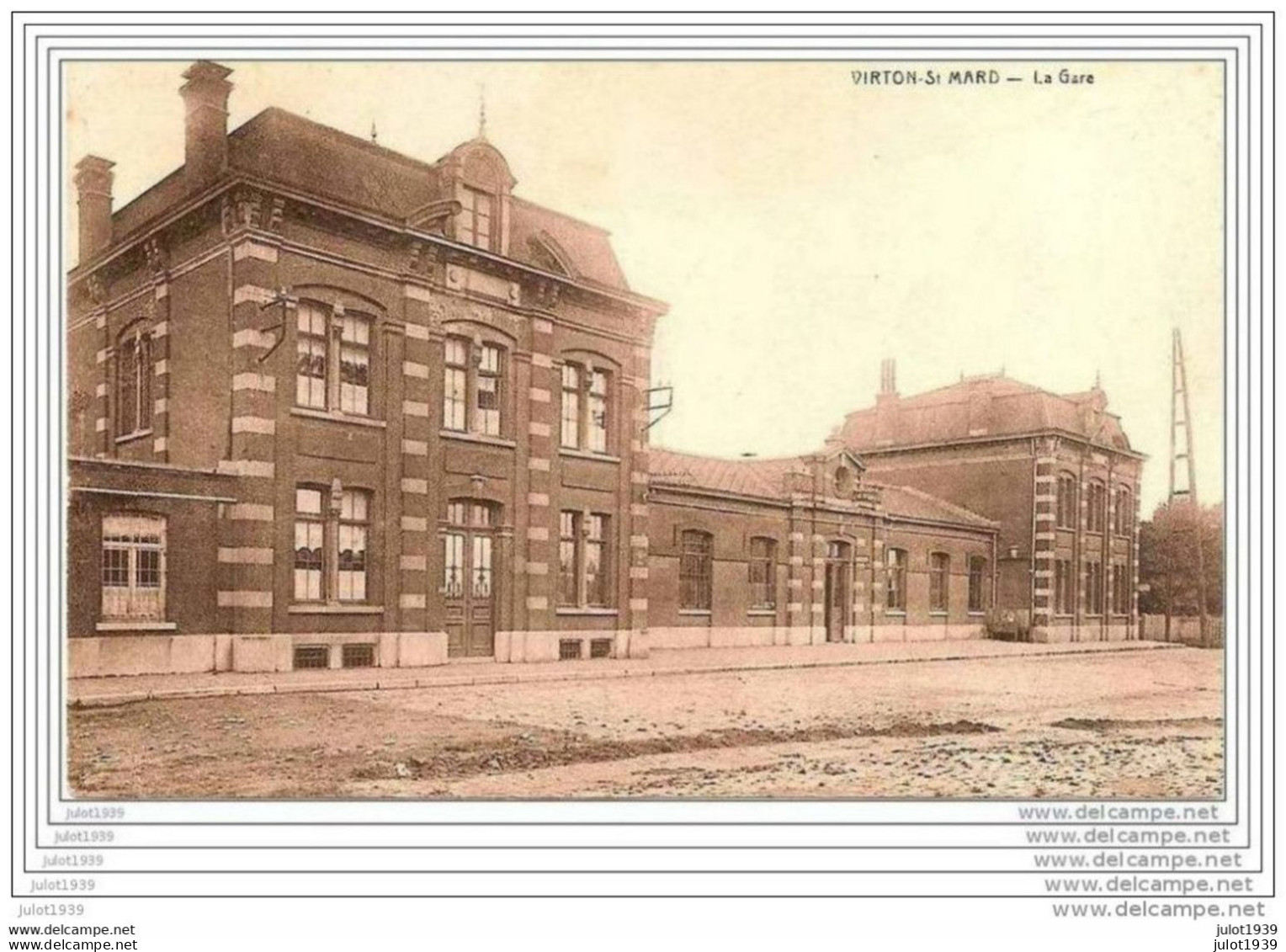 VIRTON . SAINT - MARD ..--  La GARE .  1927 Vers SOUMAGNE ( Melles T. Et E. BONAVENTURE ) . Voir Verso . - Virton