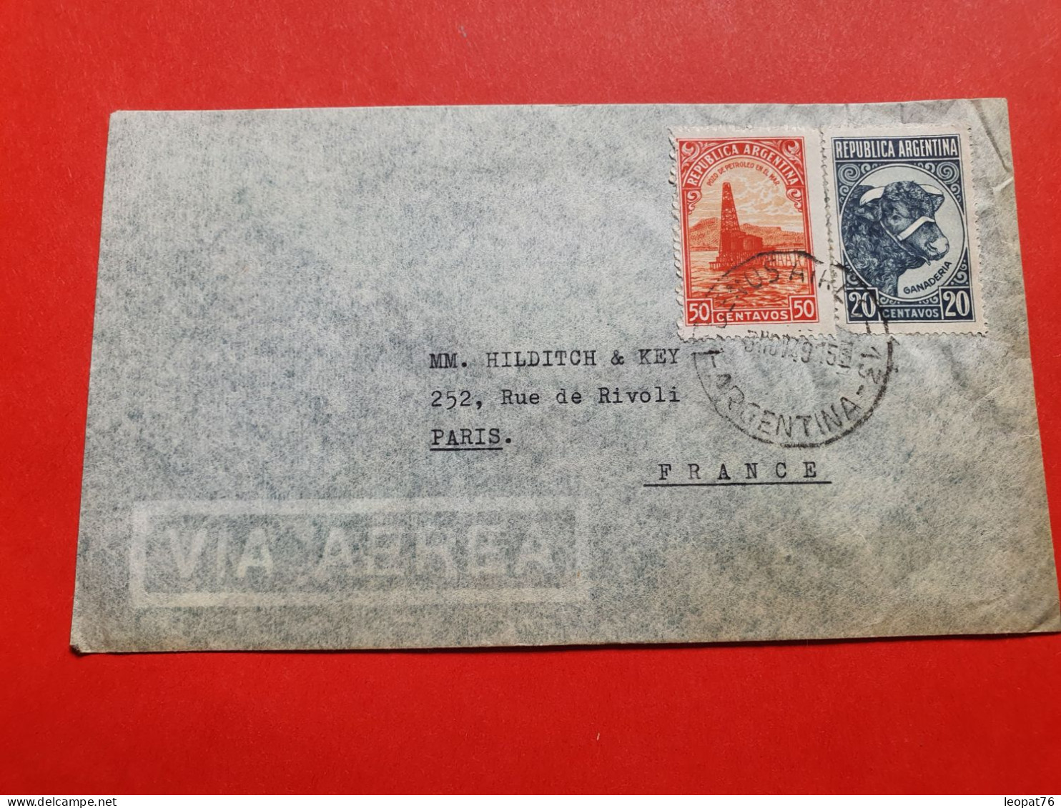 Argentine - Enveloppe  De Buenos Aires Pour Paris En 1949 - Réf 1726 - Lettres & Documents