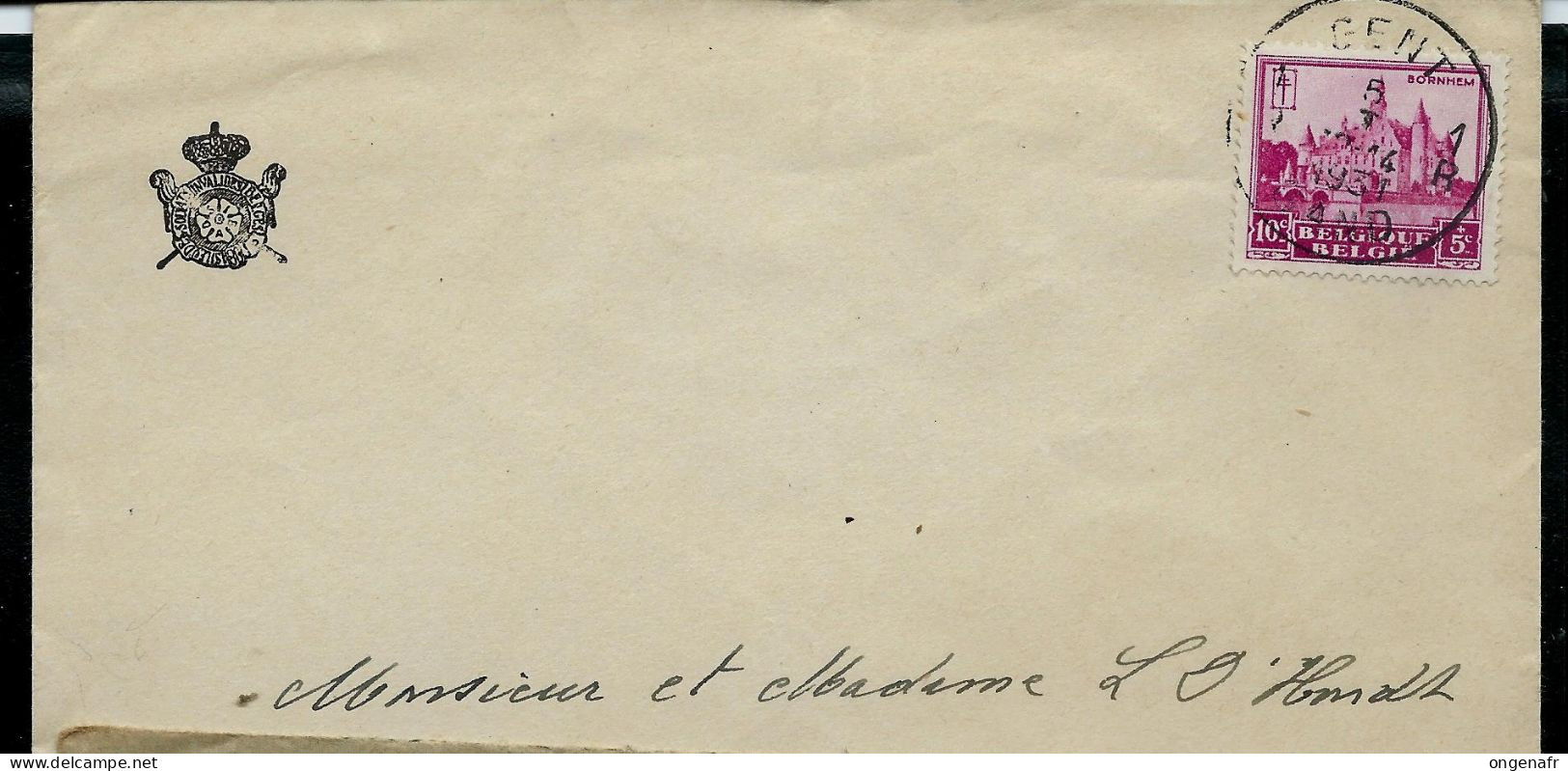 Env. (entière) N° 308 Seul Sur Lettre - Obl. GENT 05/01/1931 - Rural Post