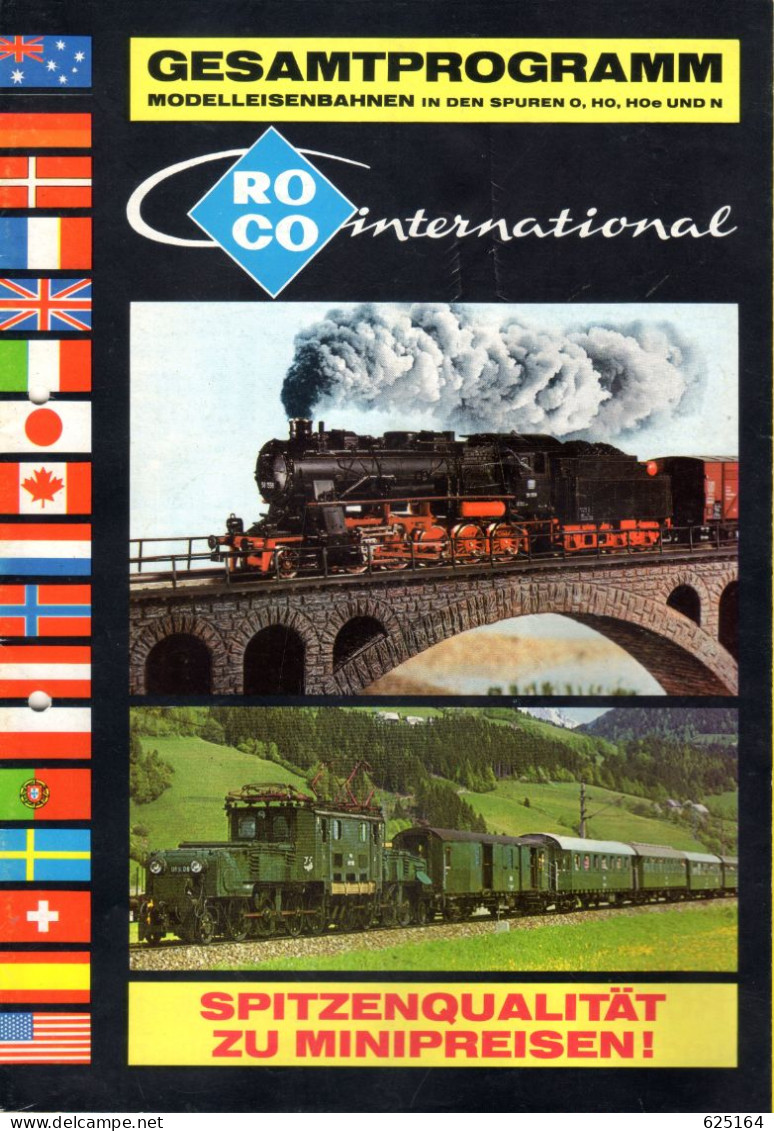 Catalogue ROCO 1977/78 International O HO HOe N+ Price List Dänische Kronen 1982 - Deutsch