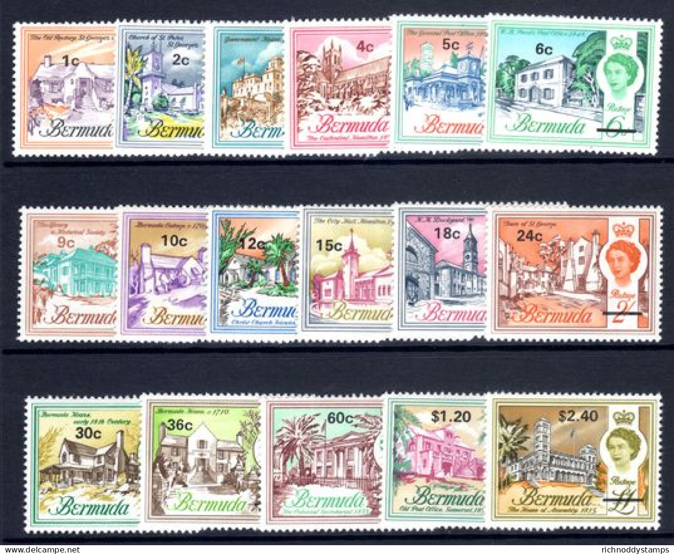 Bermuda 1970 Decimal Set Unmounted Mint. - Bermuda