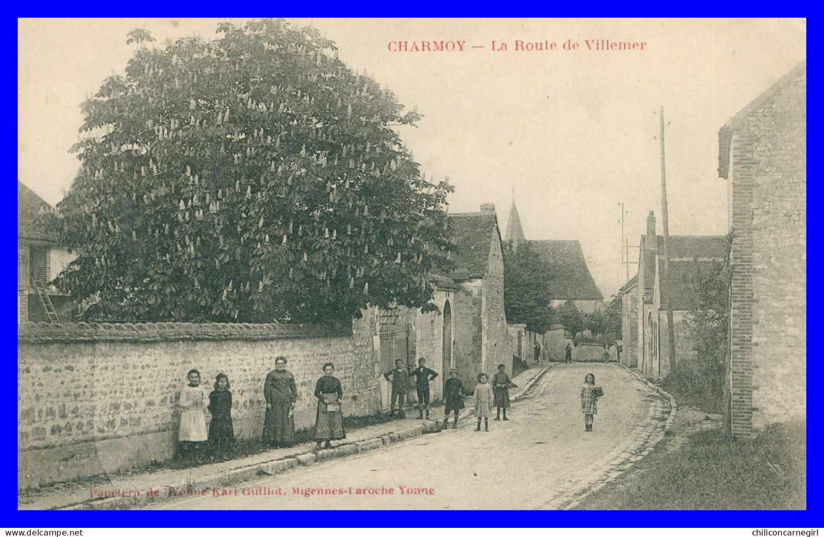 * CHARMOY - Route De Villemer - Enfants - Animée - Edit. KARL GUILLOT - Charmoy