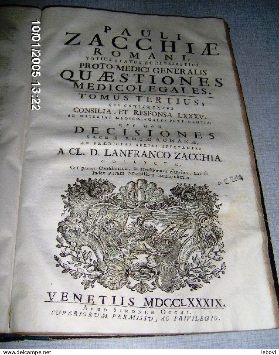 ANCIEN TRAITE DE MEDECINE (1789) - Livres Anciens