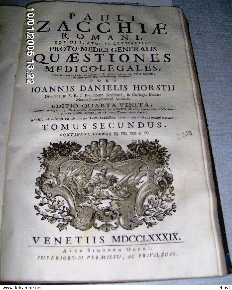 ANCIEN TRAITE DE MEDECINE (1789) - Livres Anciens