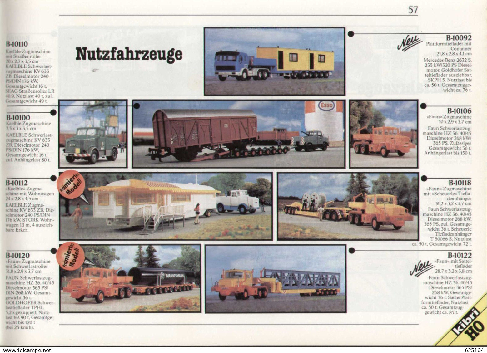 Catalogue KIBRI 1982/83 Modellbahn-Zubehör Spur HO N Z - Deutsch