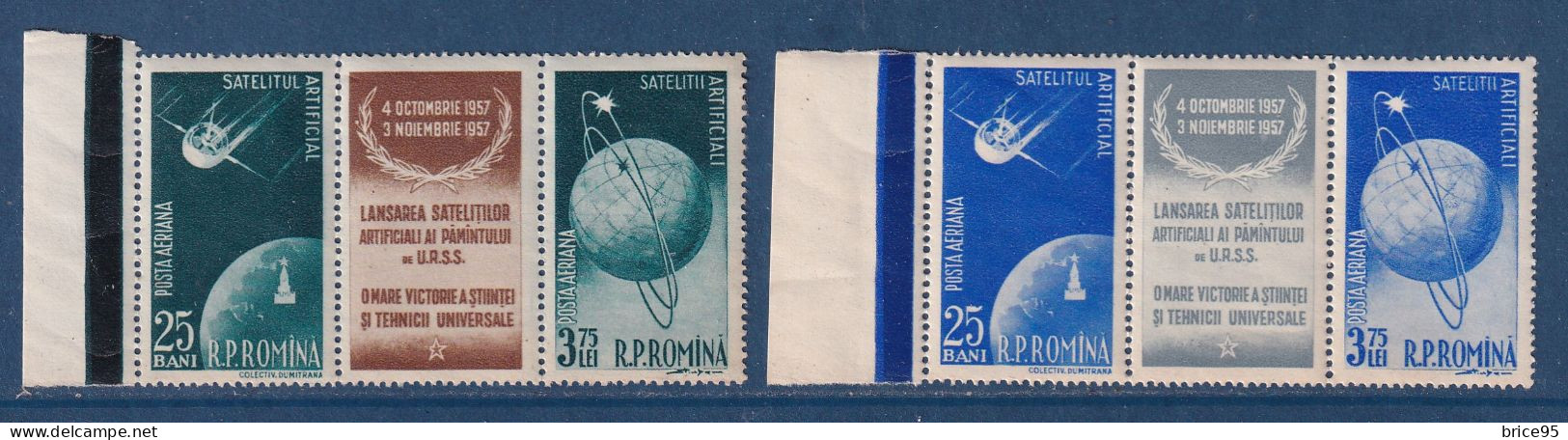 Roumanie - YT PA N° 69 à 72 ** - Neuf Sans Charnière - Poste Aérienne - 1957 - Unused Stamps