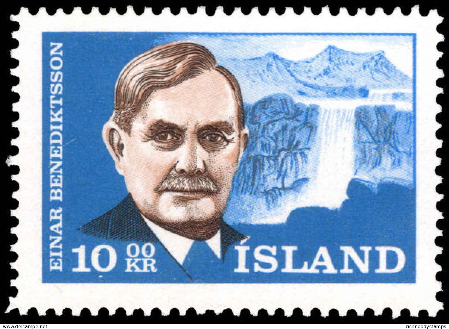 Iceland 1965 25th Death Anniversary Of Einar Benediktsson Unmounted Mint. - Ungebraucht