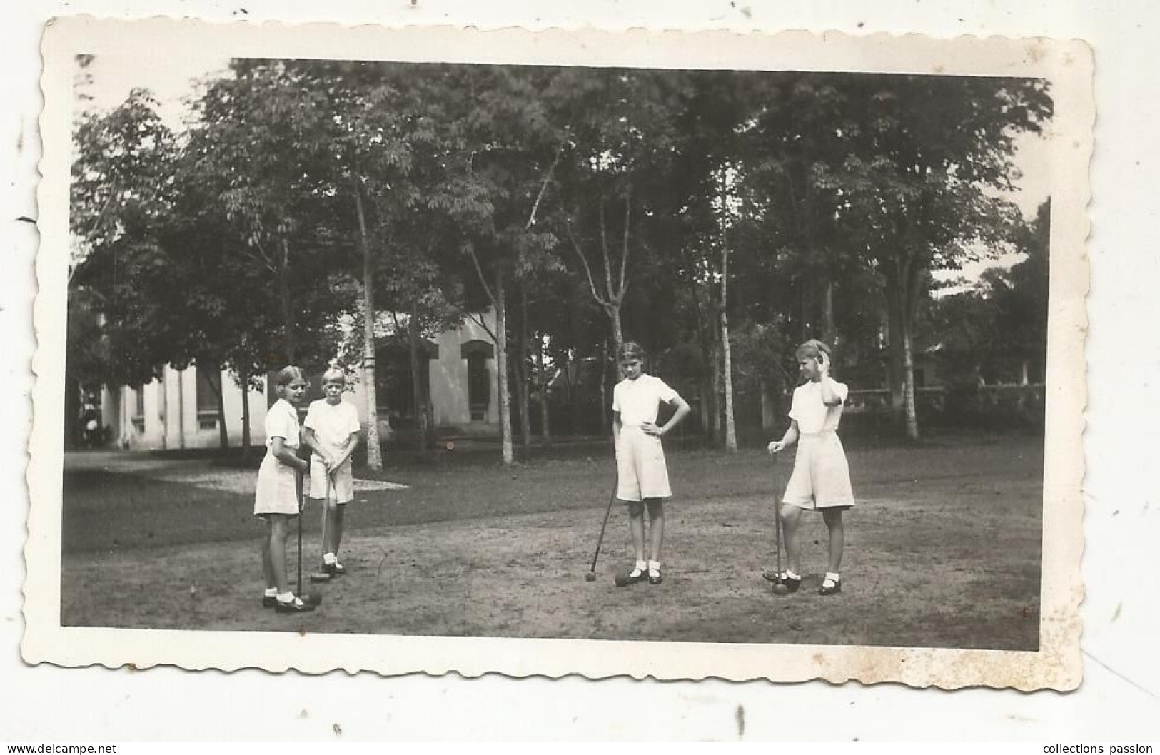 Photographie, SPORTS, Crocket, SAIGON, 1935, INDOCHINE FRANCAISE, 110 X 70 Mm - Sporten