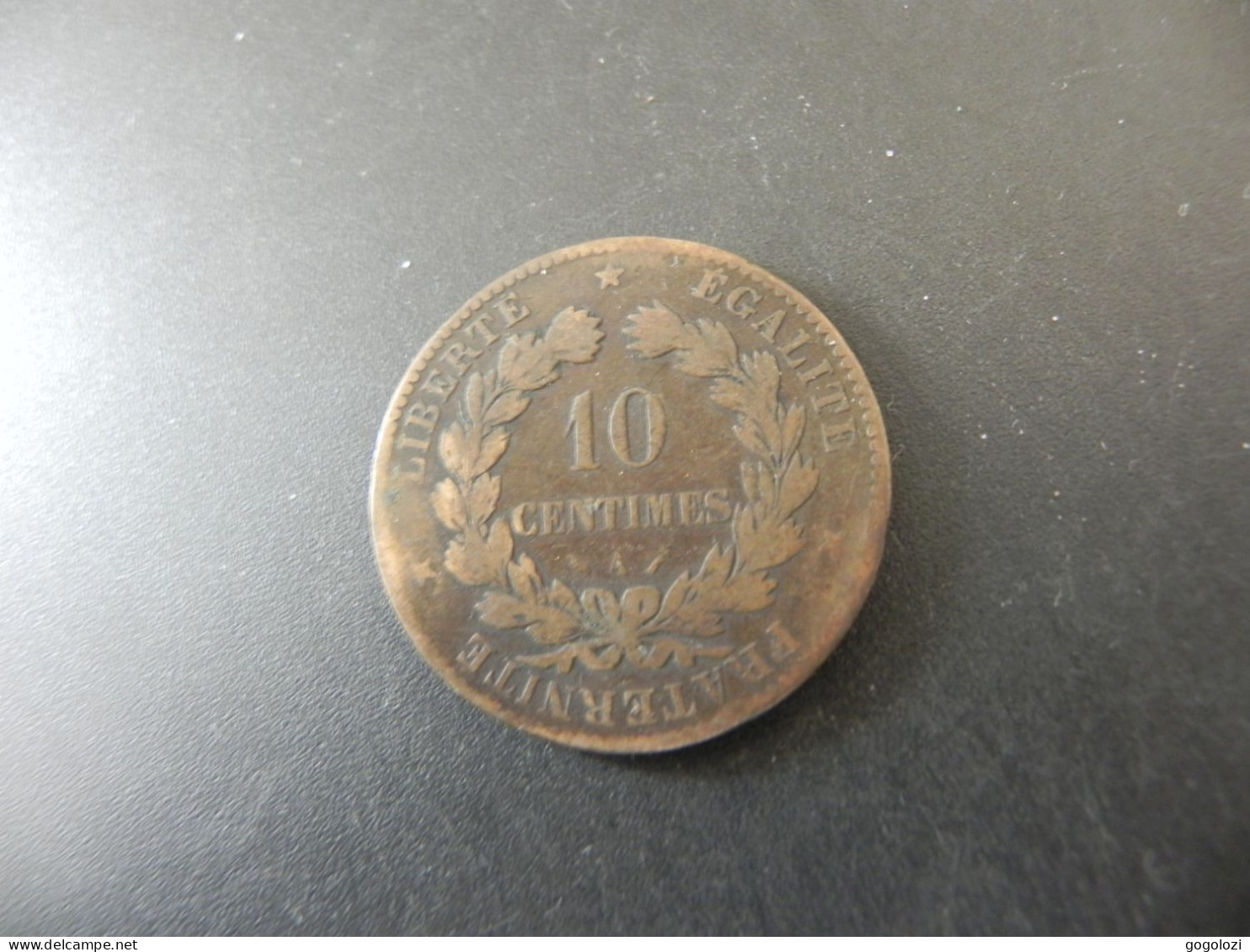 France 10 Centimes 1870 A - 1870-1871 Regering Van Nationale Verdediging