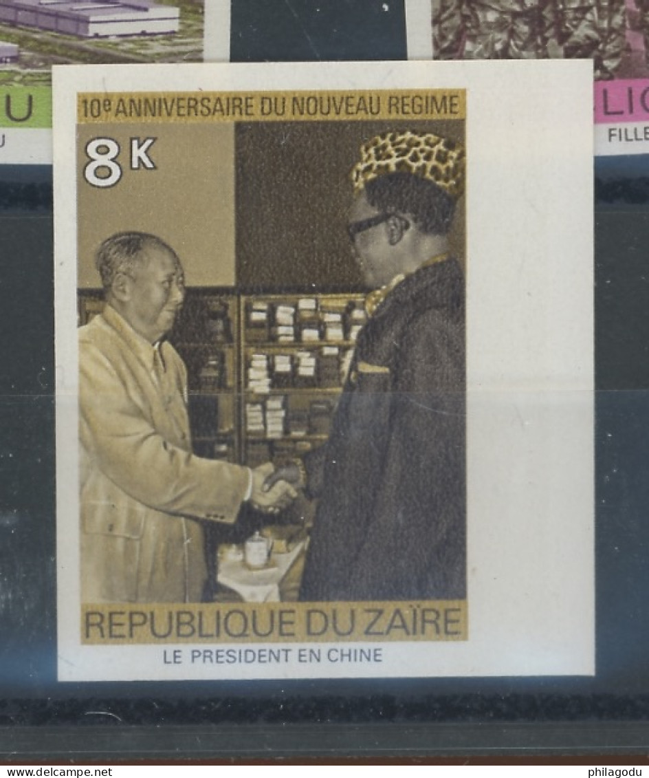 884/891. NON DENTELES De 1975. Tirage Très Petit.  Coopération Avec CHINA - Autres & Non Classés