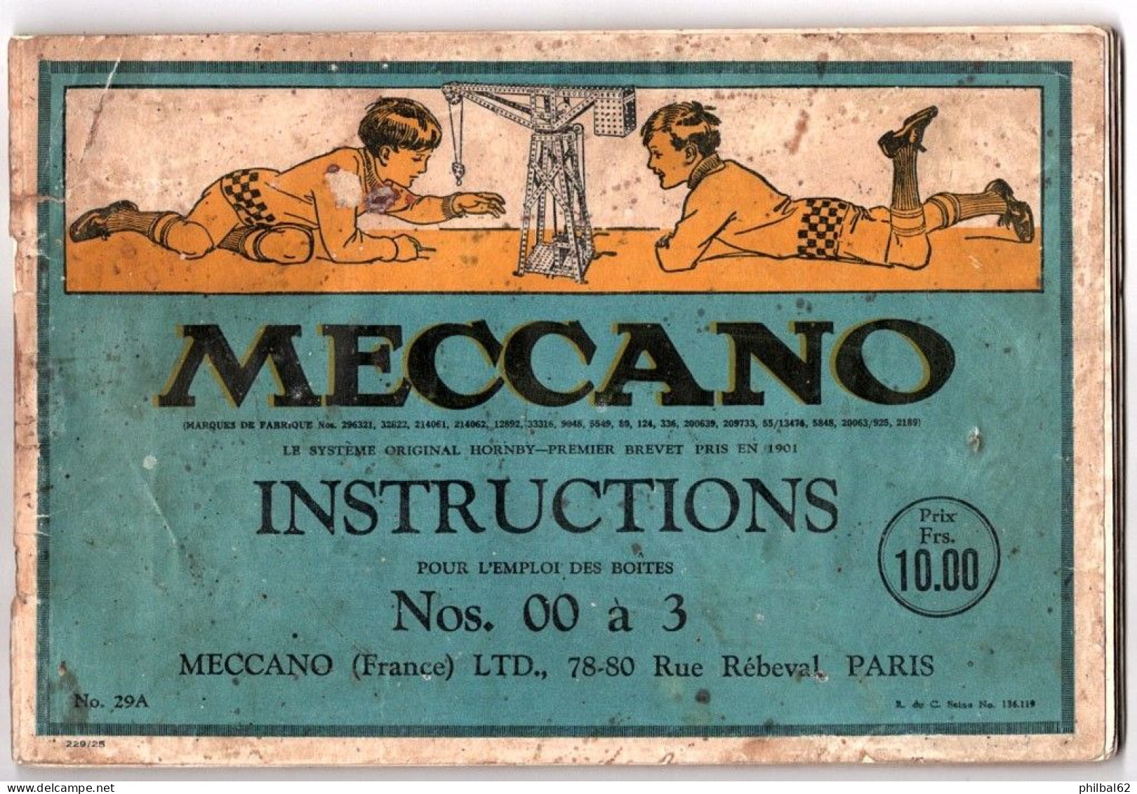 Lot De 4 Catalogues Anciens Meccano. - Meccano