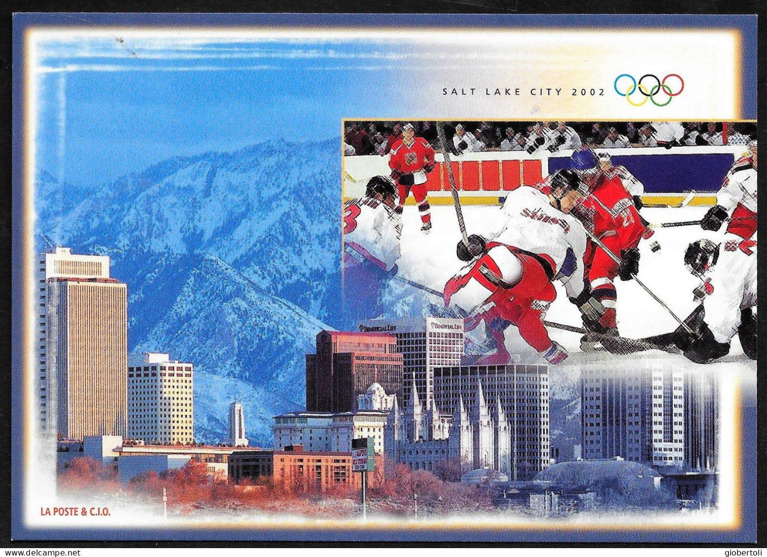 Svizzera/Switzerland/Suisse: Intero, Stationery, Entier, Hockey Su Ghiaccio, Ice Hockey, Hockey Sur Glace - Invierno 2002: Salt Lake City - Paralympic