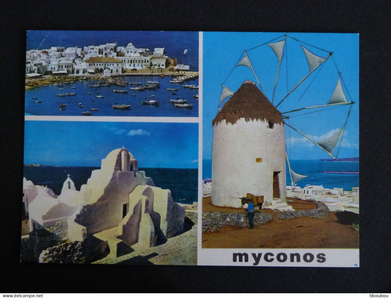 GRECE GREECE HELLAS GRIECHENLAND AVEC YT 1561 CATACOMBES DE MILO - MYKONOS MOULIN - Briefe U. Dokumente