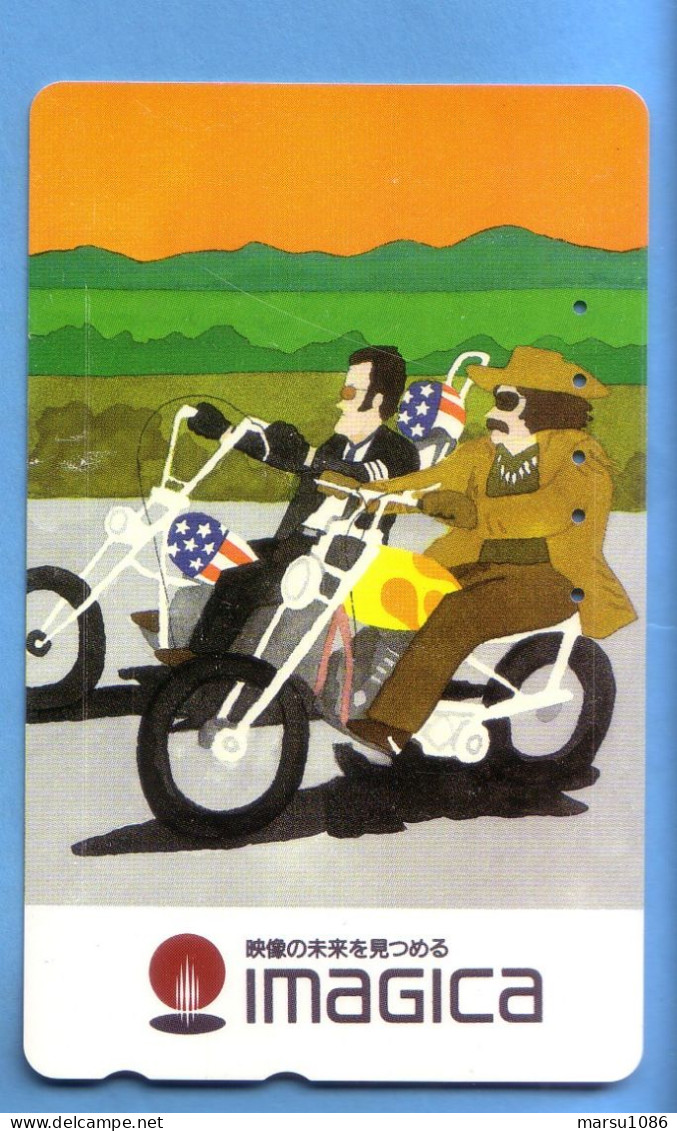 Japan Telefonkarte Japon Télécarte Phonecard -   USA Motorrad - Moto