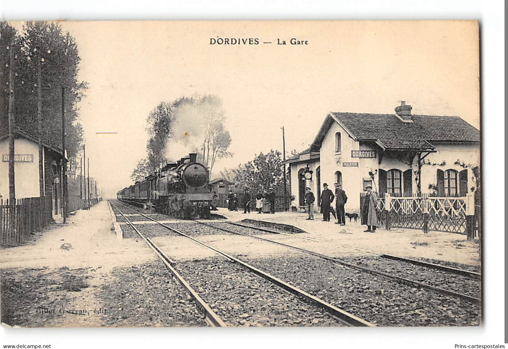 CPA 45 Dordives La Gare Et Le Train - Dordives