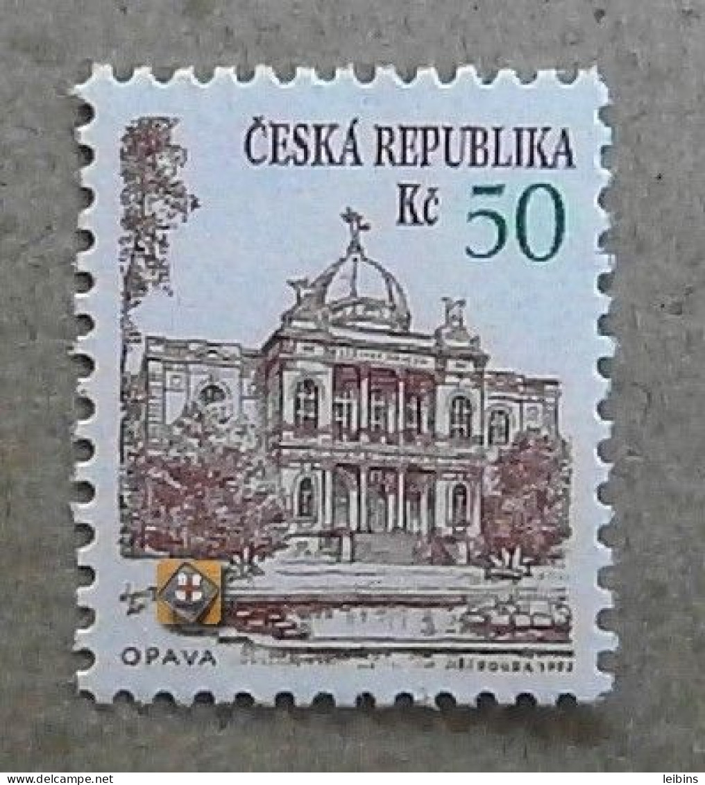 1993 Czech Republic Mi.19, Platte Flaw DV 19 (ZP 71/2), 50Kč /** - Unused Stamps