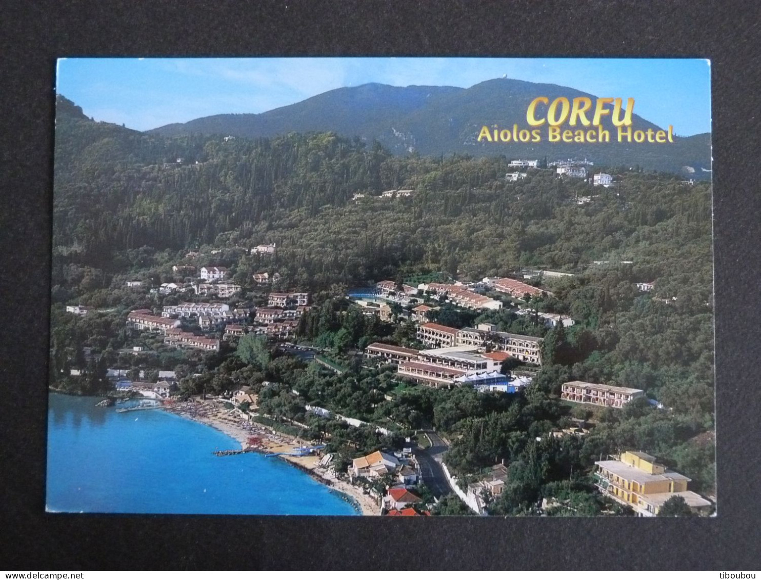 GRECE GREECE HELLAS GRIECHENLAND AVEC YT 2442 ANNEE PLANETE TERRE FISH POISSON - CORFU CORFOU AIOLOS BEACH HOTEL - Cartas & Documentos