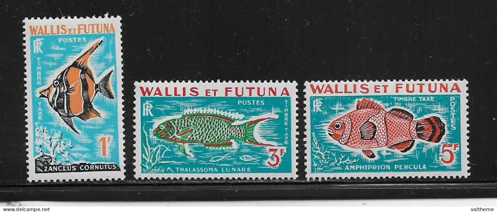 WALLIS ET FUTUNA  ( OCWAF - 585 )  1963   N° YVERT ET TELLIER  N° 37/39   N** - Timbres-taxe