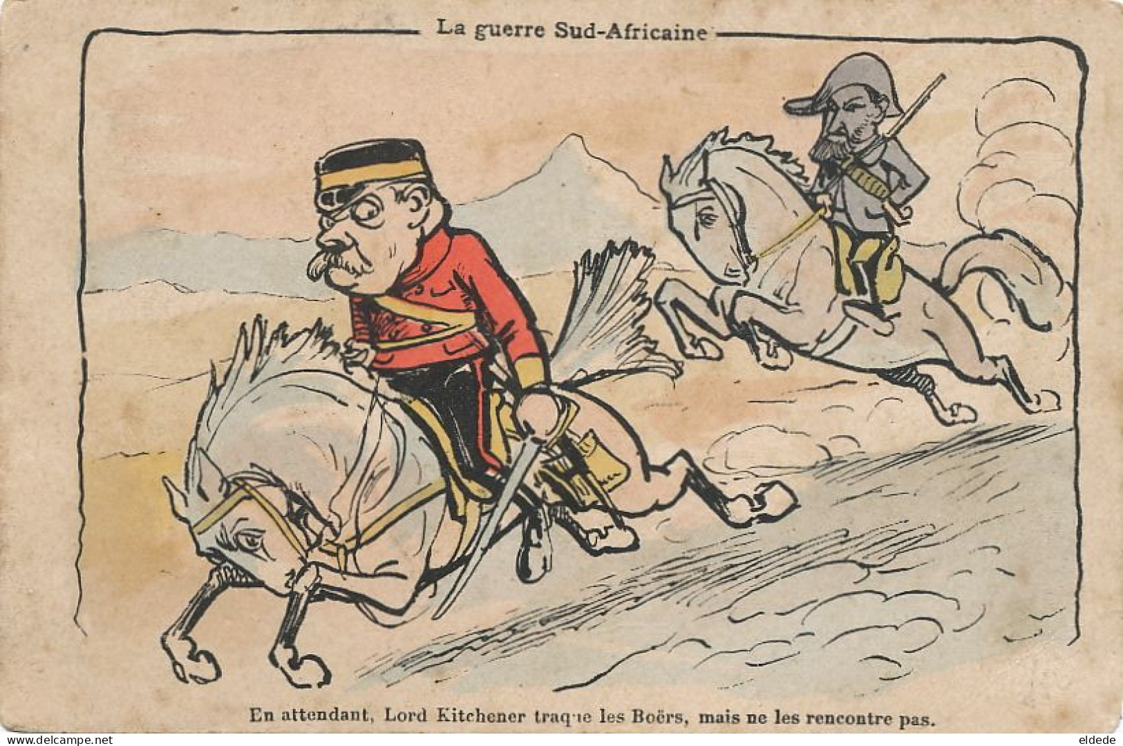 Boer War Lord Kitchener Undivided Back - Afrique Du Sud