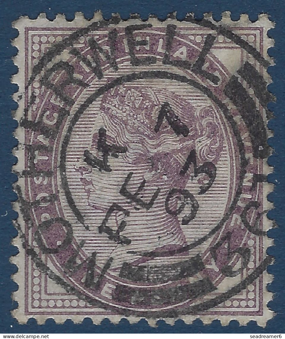 Grande Bretagne N°73 1 Penny Violet (16 Perles) Obllitéré Dateur De MOTHERWELL SUPERBE - Oblitérés