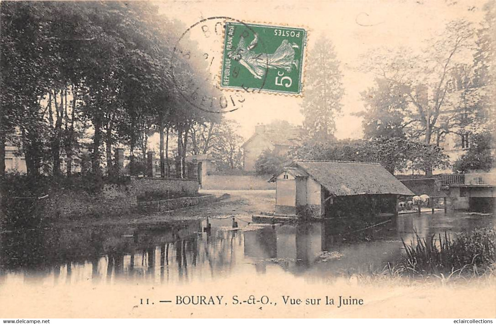 Bouray          91           Vue Sur La Juine  -  Lavoir -  N° 11 -      (voir Scan) - Other & Unclassified