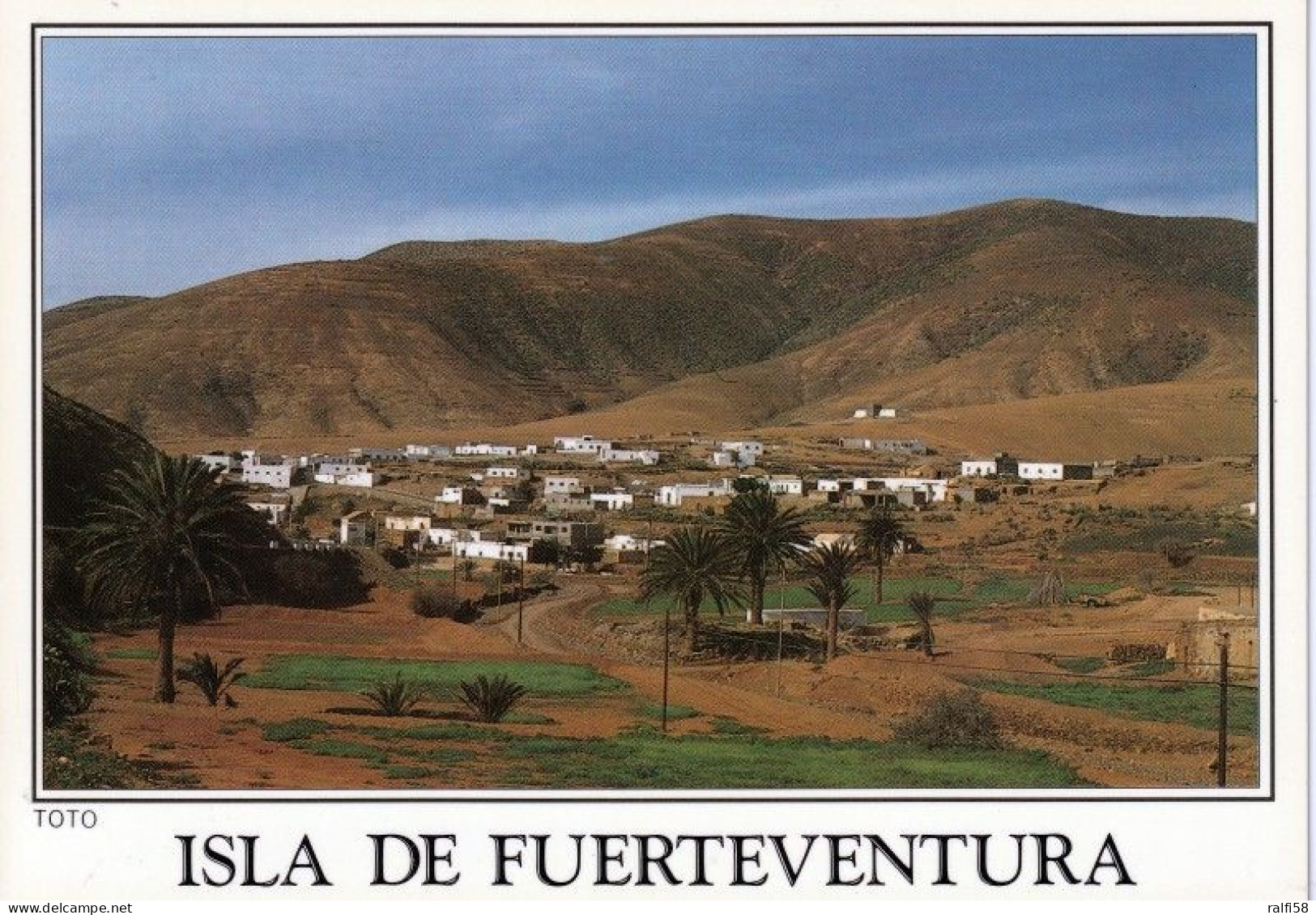 1 AK Fuerteventura * Blick Auf Den Ort Toto Auf Der Kanarischen Inseln Fuerteventura * - Fuerteventura
