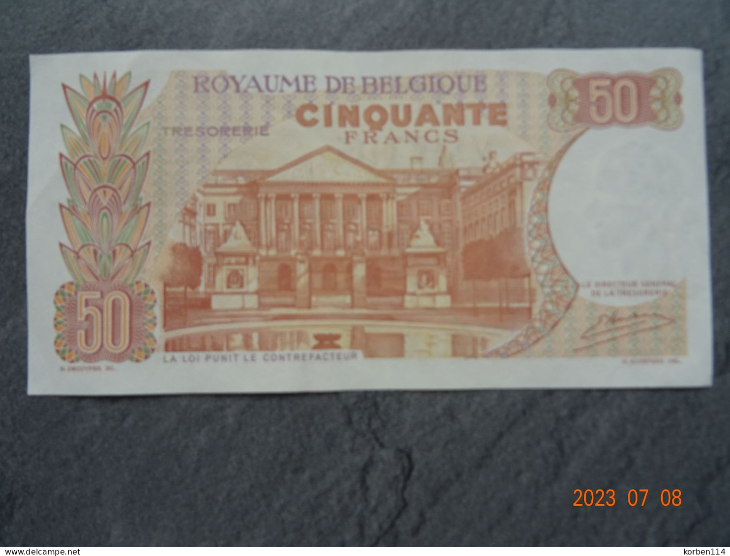 1 BANKBILJET 50 BFR.   16.05.66    213355097 - 20 Francs