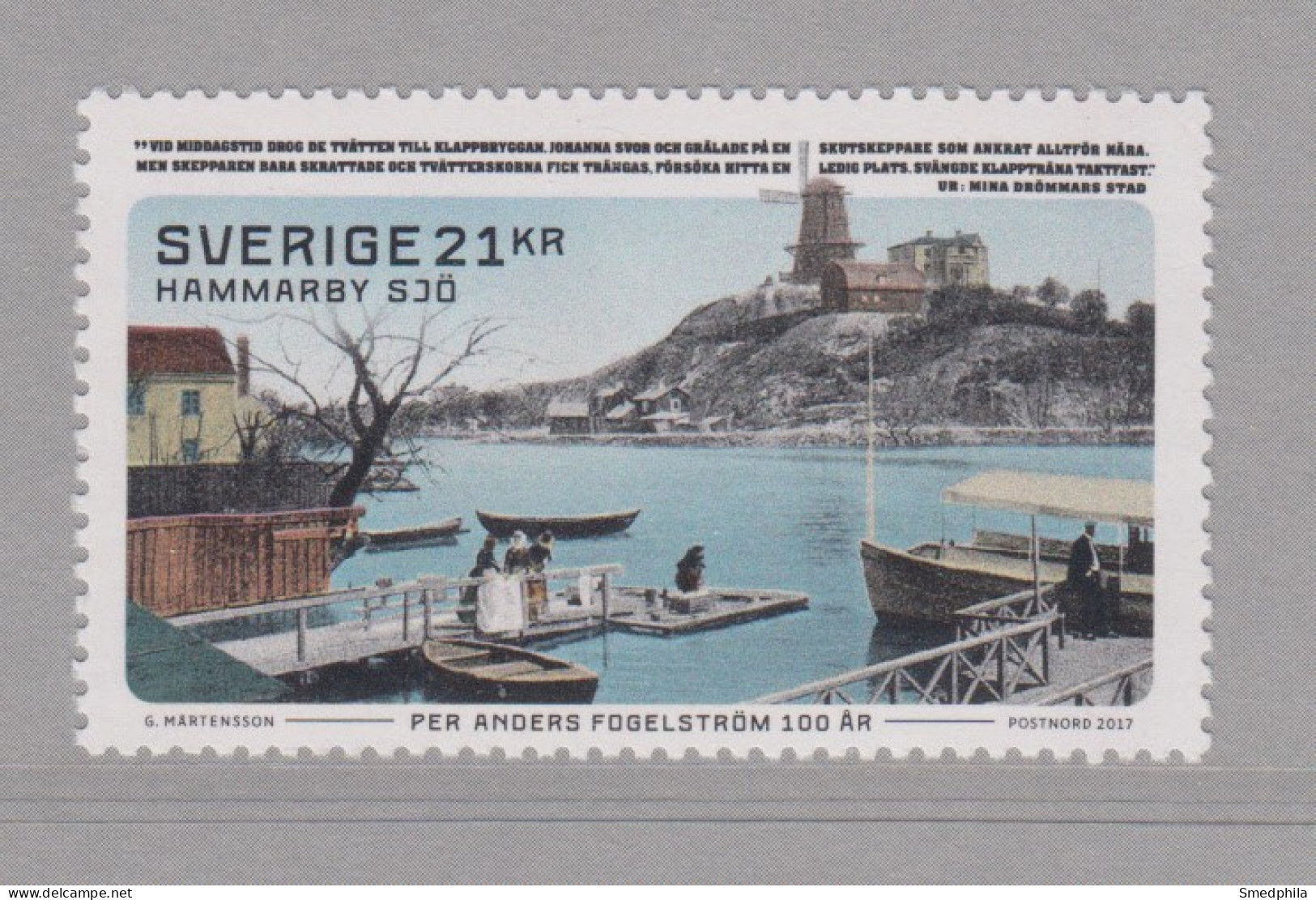 Sweden 2017 - Per Anders Fogelström MNH ** - Unused Stamps