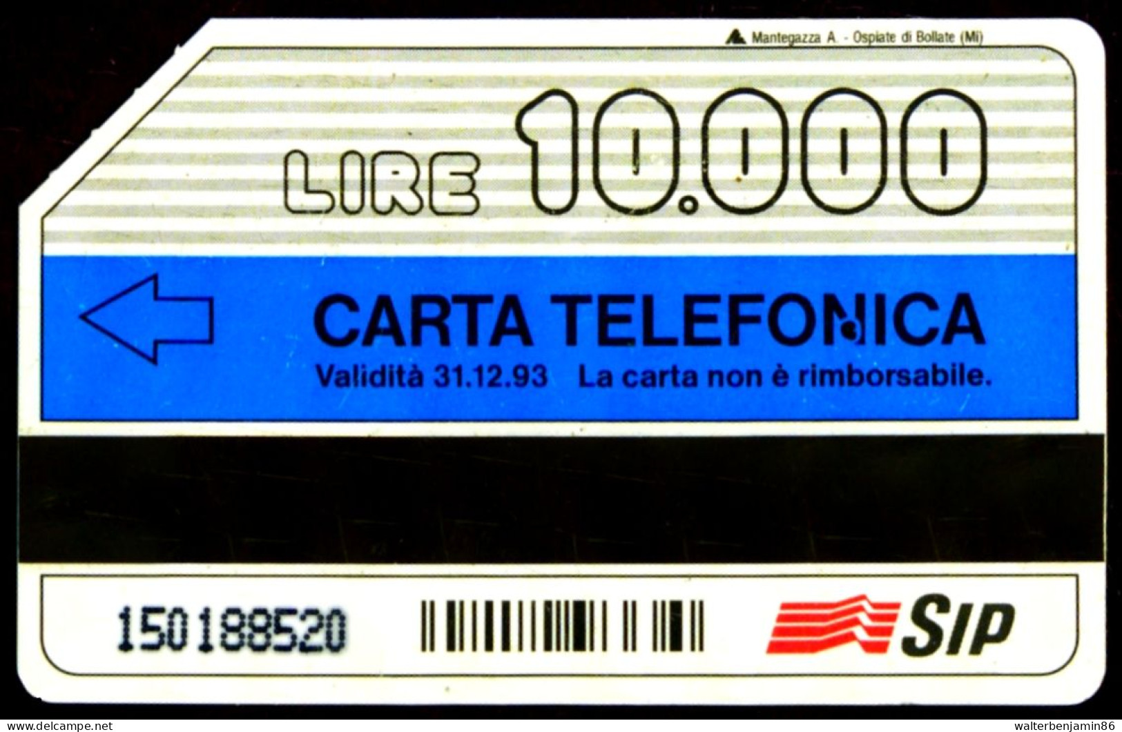 G 195 C&C 2252 SCHEDA TELEFONICA USATA PIERO DELLA FRANCESCA MAN VARIANTE SU N LATO A - [3] Erreurs & Variétées