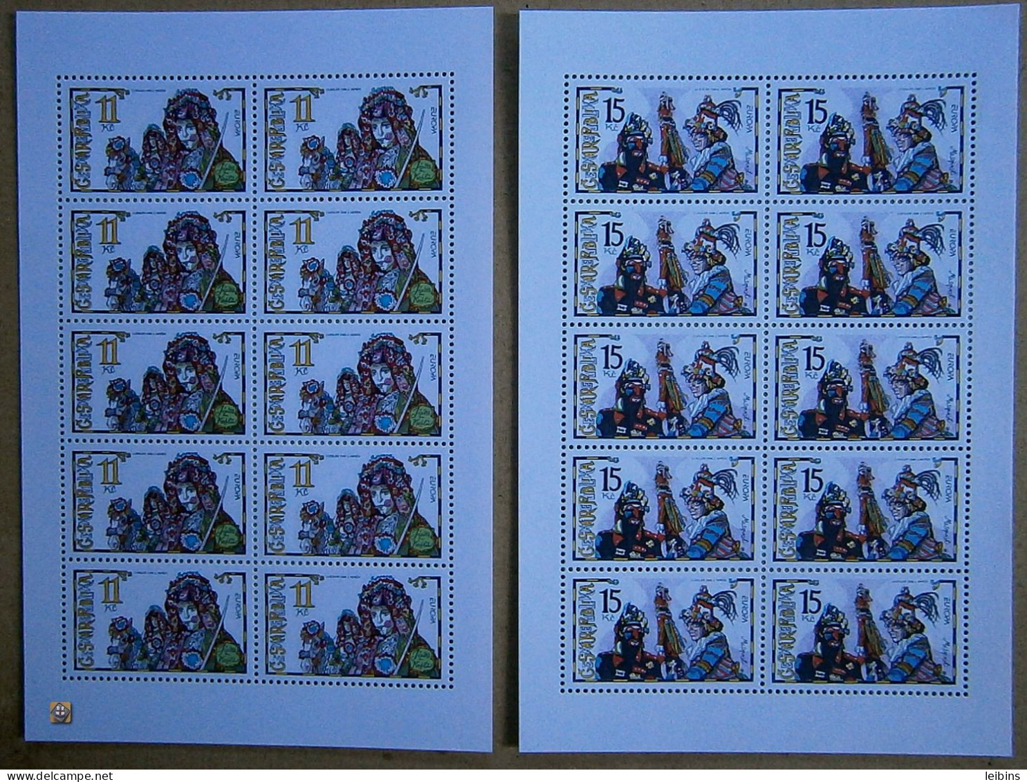 1998 Czech Republic Mi.182-183 (Klb.), Series /** - Unused Stamps