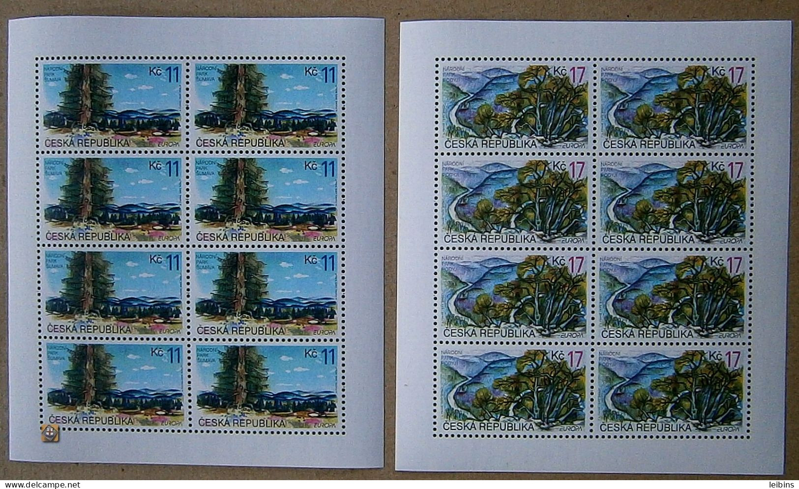 1999 Czech Republic Mi.215-216 (Klb.), Series /** - Neufs