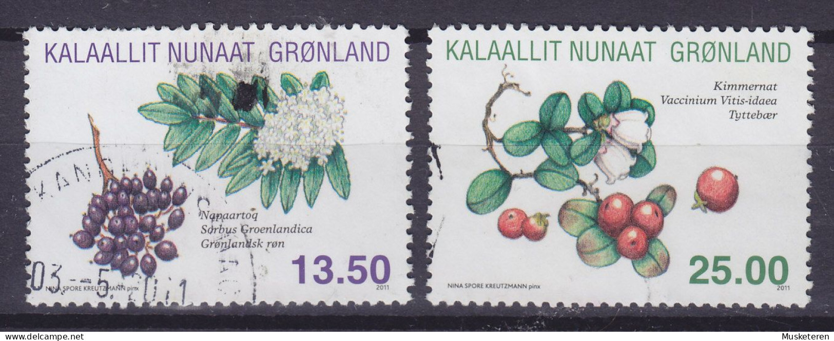 Greenland 2011 Mi. 583-84, Einheimische Gewürzpflanzen (I) Complete Set - Used Stamps