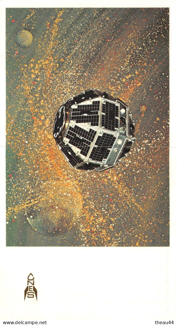 ESPACE - Lot de 8 Cartes   -   Fusée "Ariane", Satellite "Diamant - Castor", Sonde "Vesta" , Ballon ......