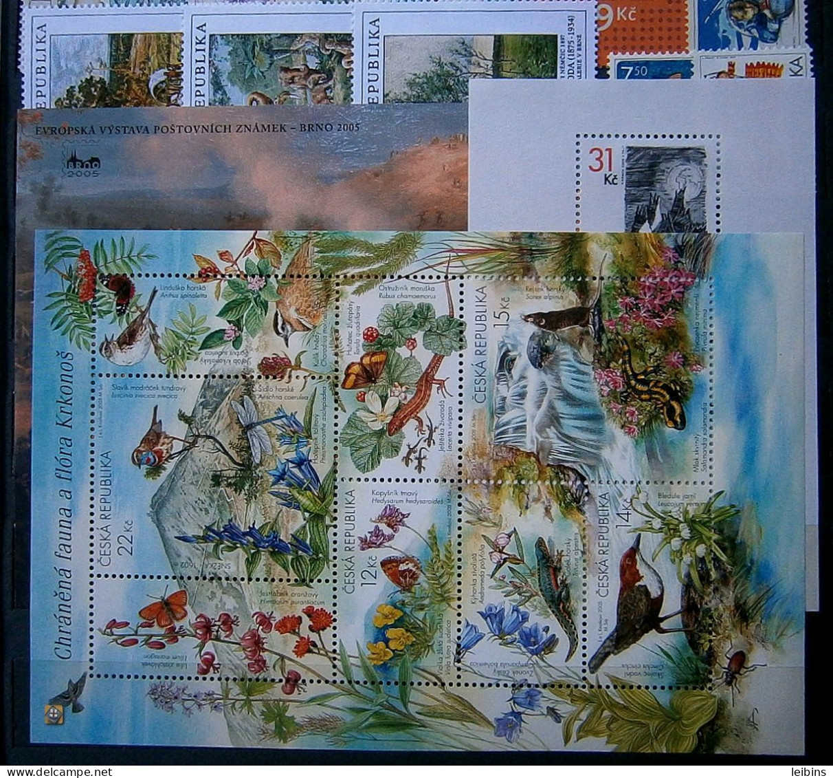 2005 Czech Republic Mi.Complete Year (434 Missing), Series, Blocks /** - Komplette Jahrgänge