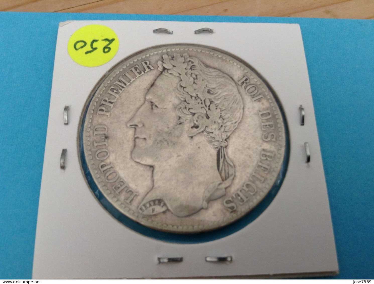 België Leopold I 5 Frank 1833 - Pos B Zilver. (Morin 8b) - 5 Francs