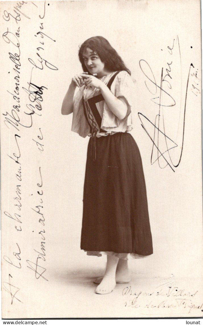 ARTISTE - A. SONIA - Art Lyrique - Autographe Dédicace Année 1917 - Opéra
