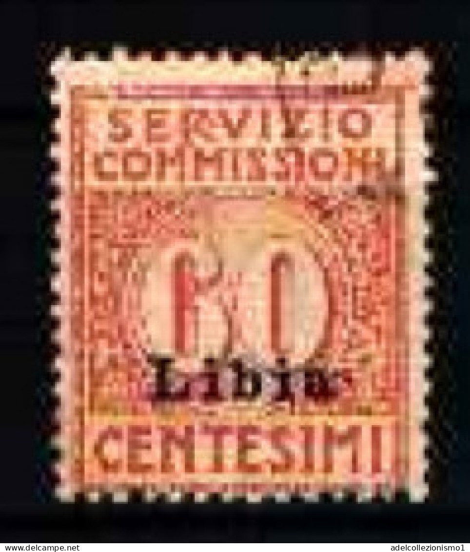 48587) LIBIA - Cifra Entro Un Cerchio - Servizio Commissioni - Novembre 1915 60 C. USATO - Libyen