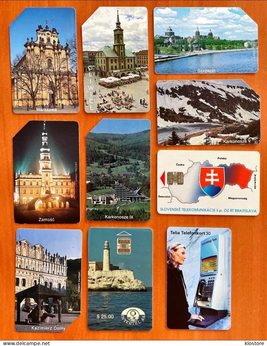 10 Different Phonecards For Collection (different Cities) - Landschappen