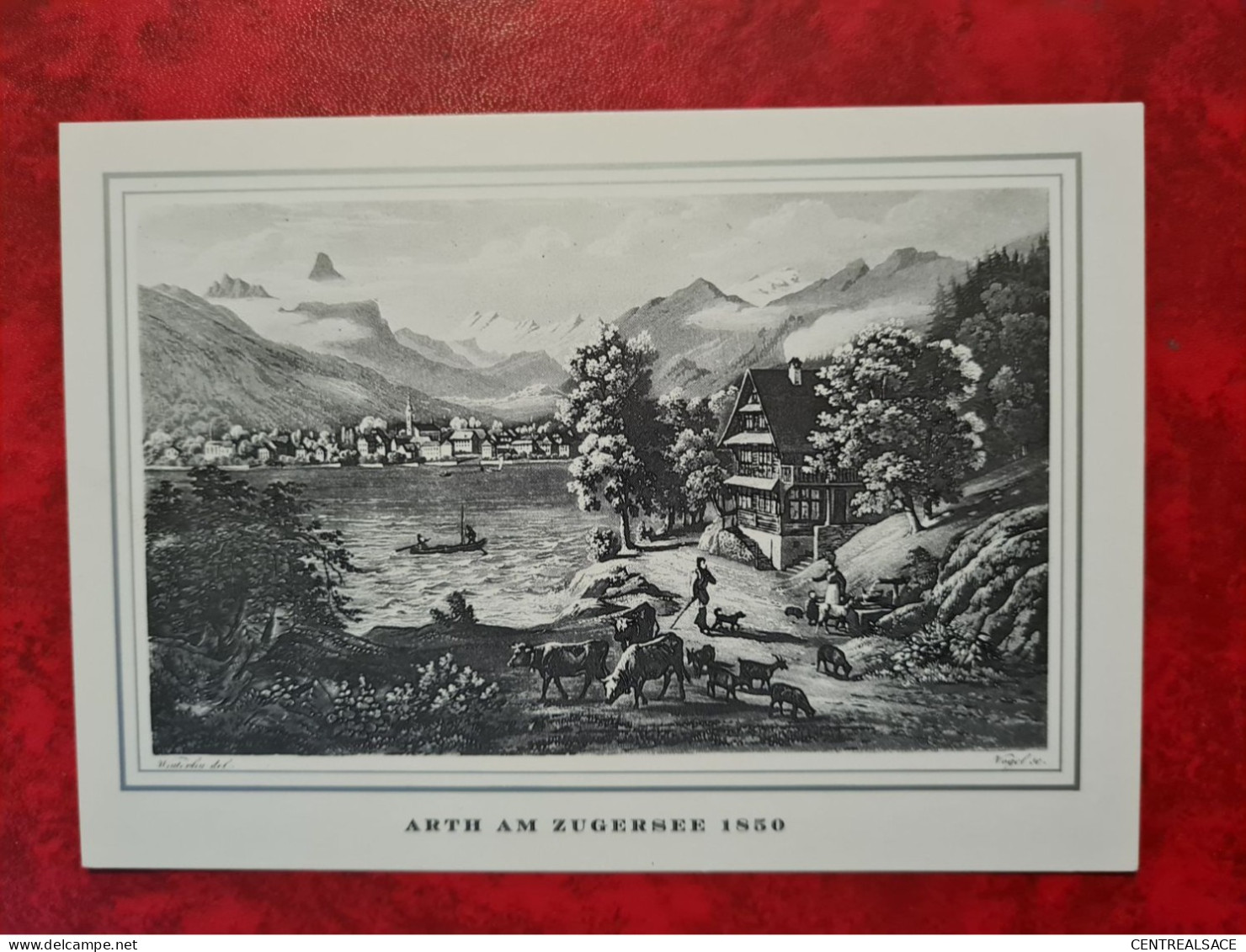 Carte SUISSE SCHWYZ REPRO ARTH AM ZUGERSEE 1850 - Arth