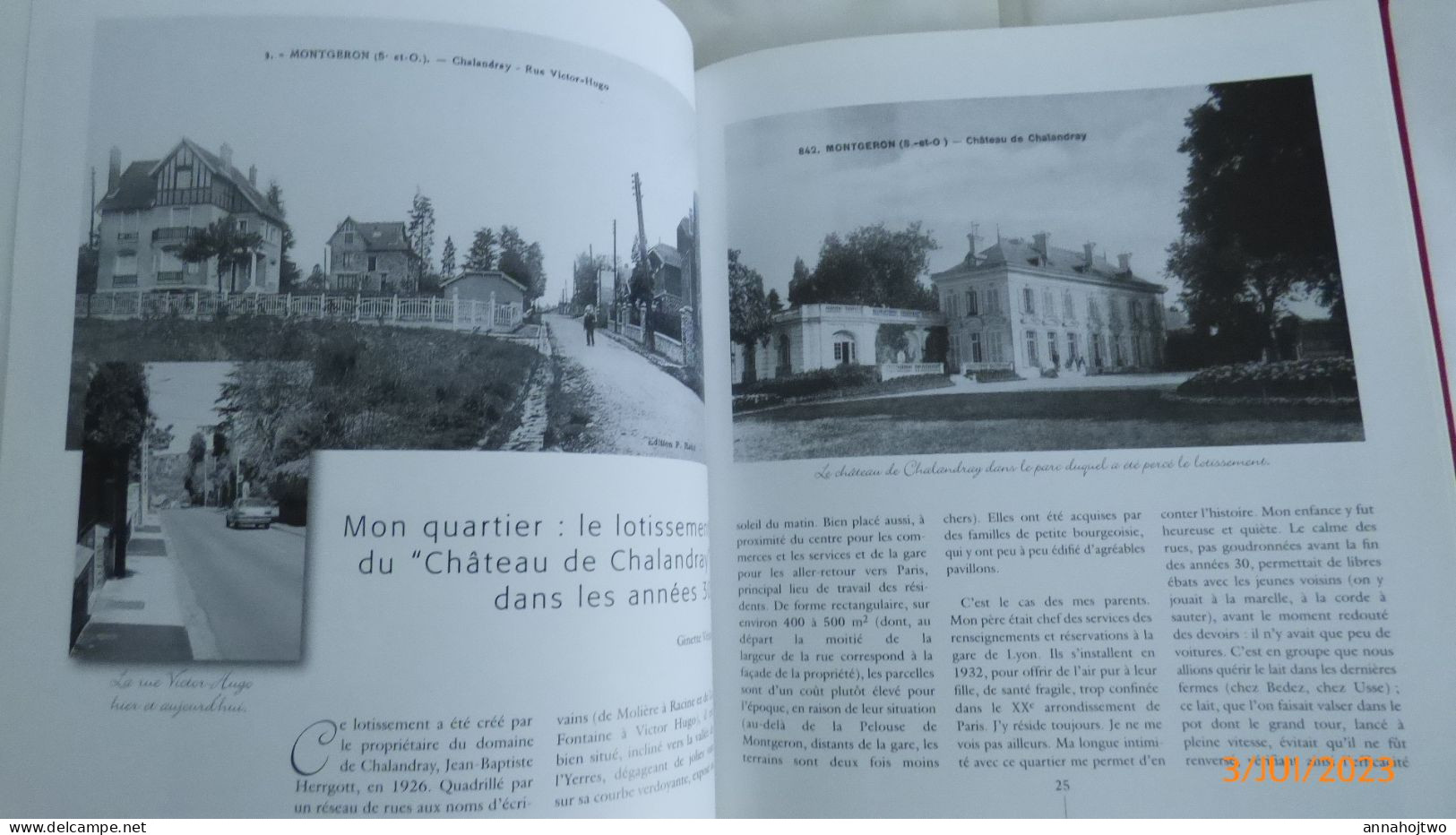 Essonnes / * MONTGERON Au XX° Siècle *  Par Michel Chancelier . - Ile-de-France